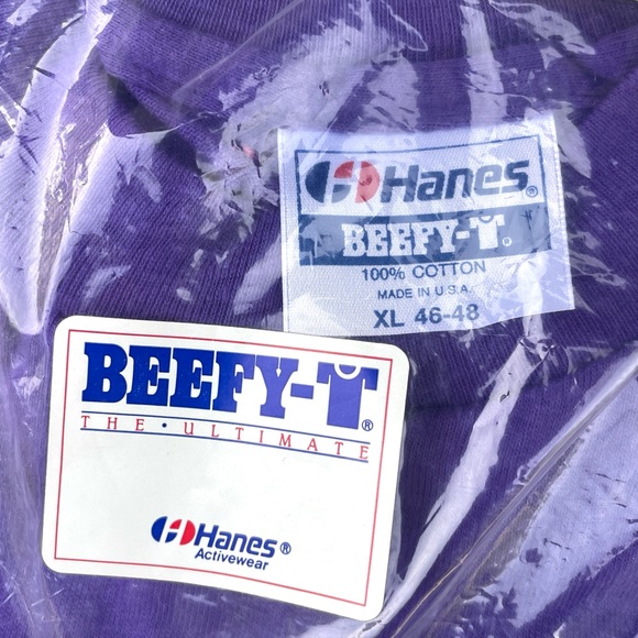 Vintage Hanes Beefy Short Sleeve Tees -Deadstock 90’s 3pack NWT - Picture 3 of 5